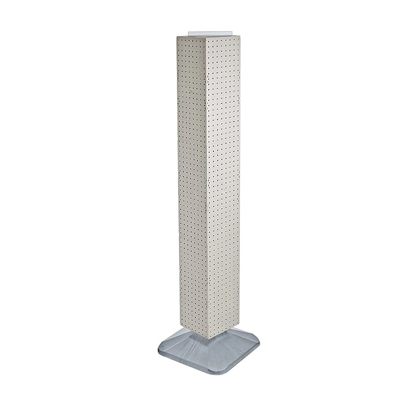 Four-Sided Pegboard Floor Revolving Display Panel Size: 8"W x 60"H